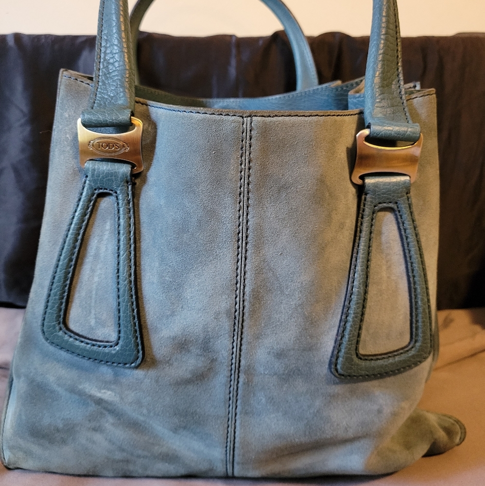 Tod's Suede & Leather Handbag